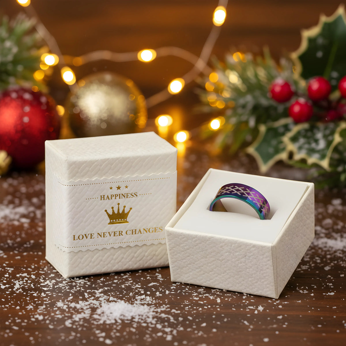 Rainbow Playing Cards Ring 5.9cm