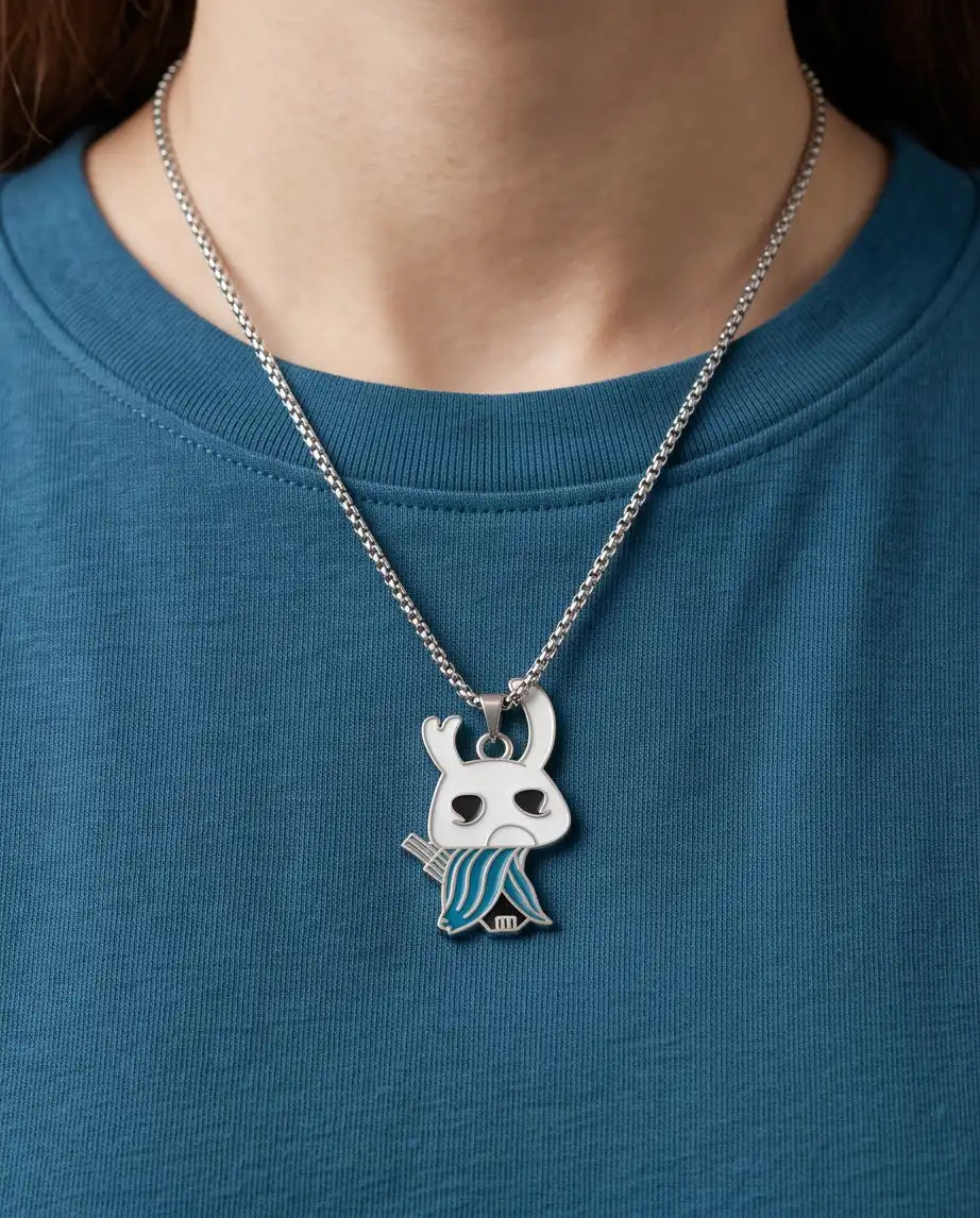 Hollow Knight Quirrel Enamel Pendant Box Chain