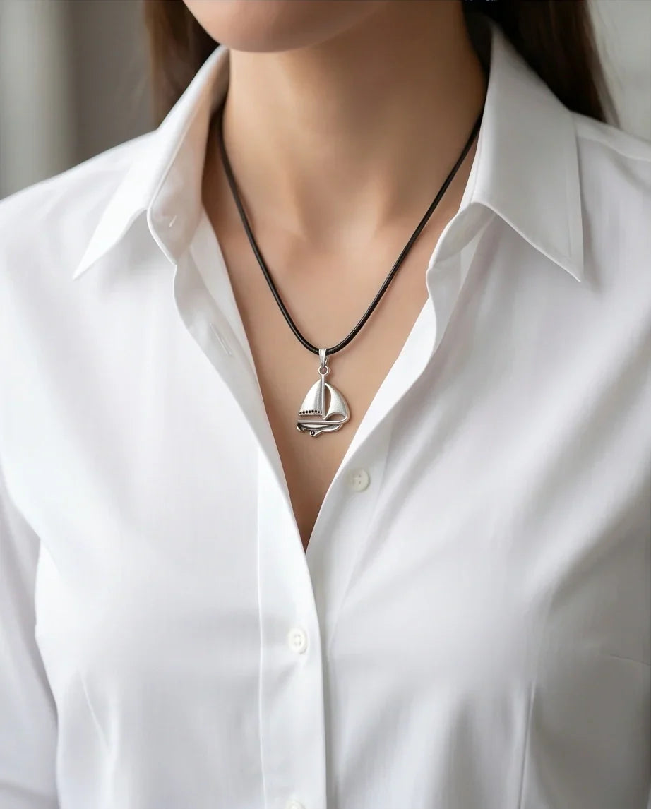 The Mariner Sailboat Pendant Necklace