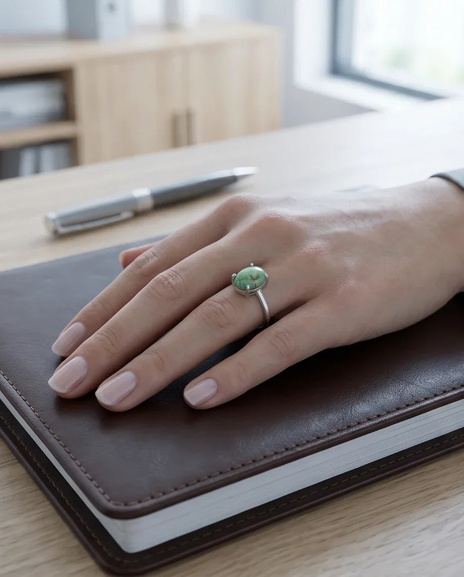 Serene Mint Turquoise Statement Ring