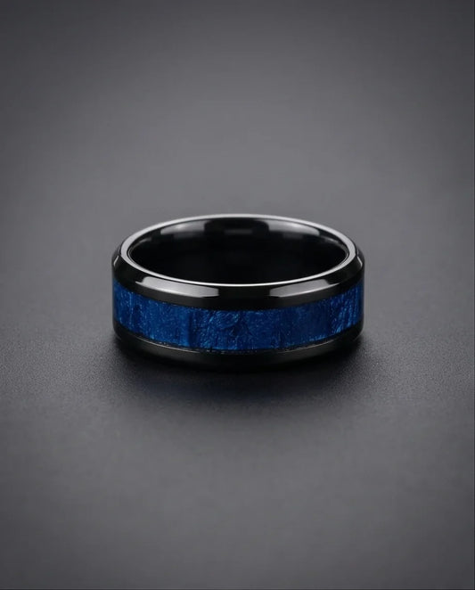 The Midnight Azure Textured Band