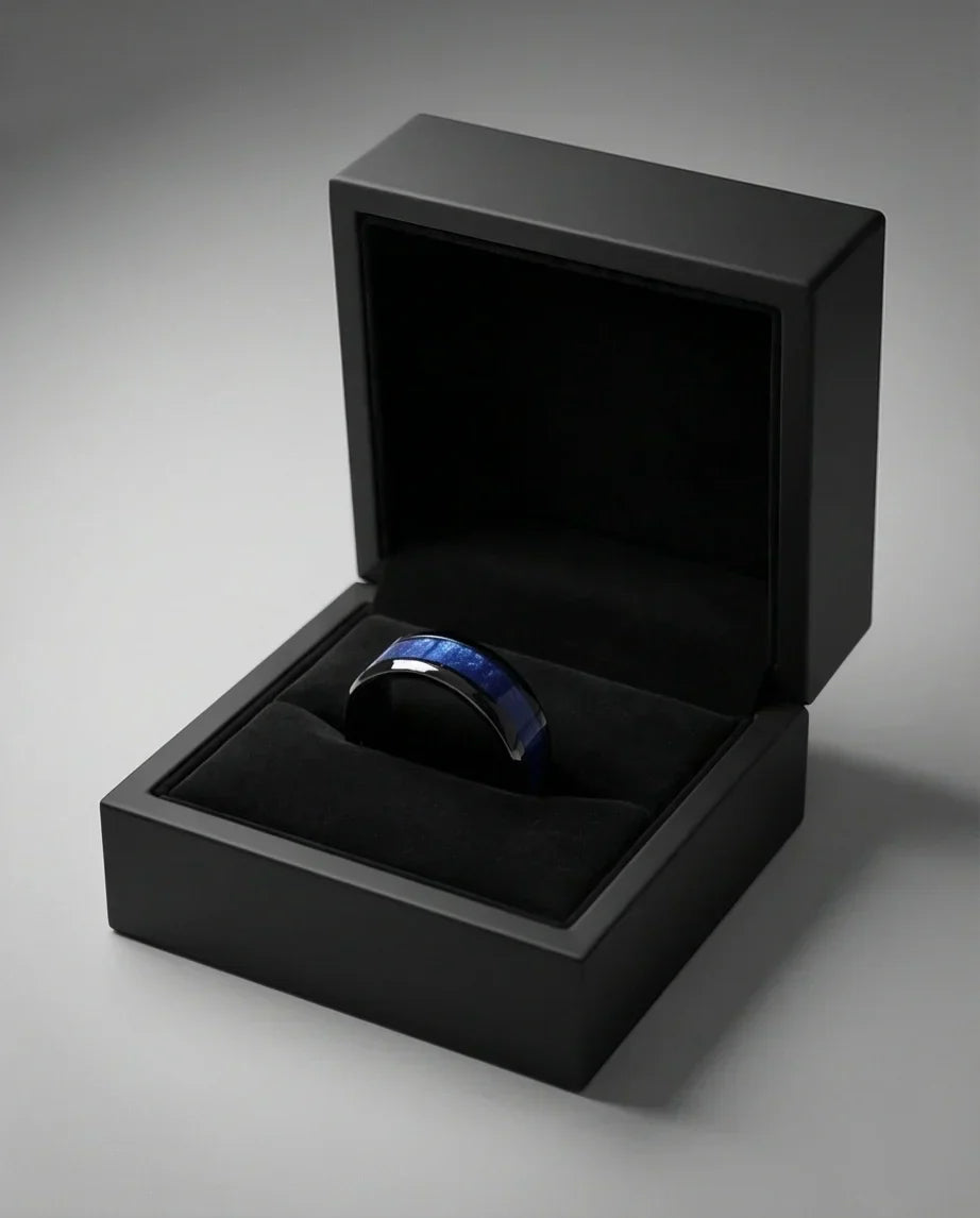 The Midnight Azure Textured Band
