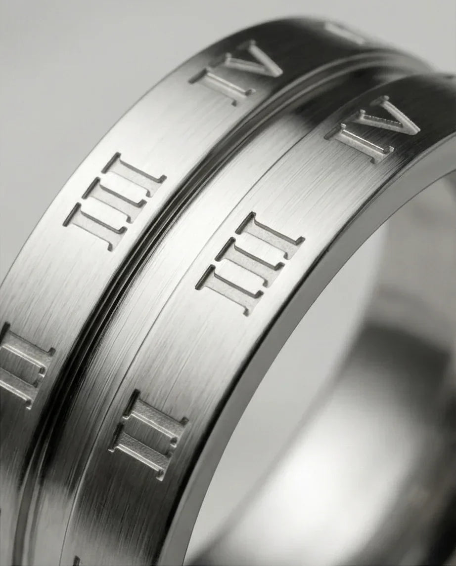 Eternal Empire: High-Gloss Roman Statement Ring