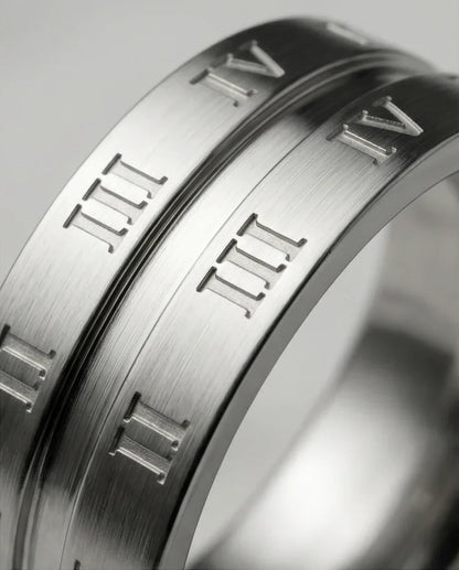 Eternal Empire: High-Gloss Roman Statement Ring