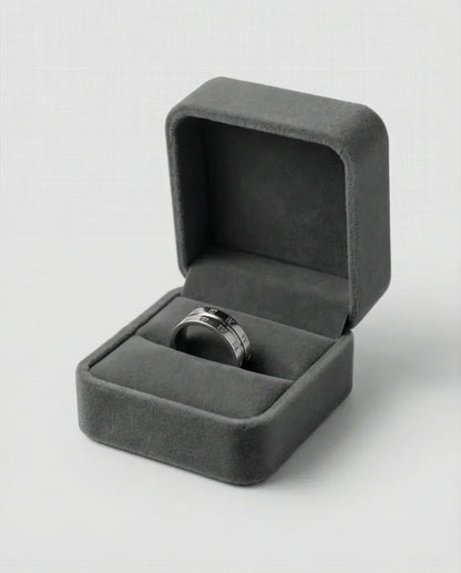 Eternal Empire: High-Gloss Roman Statement Ring