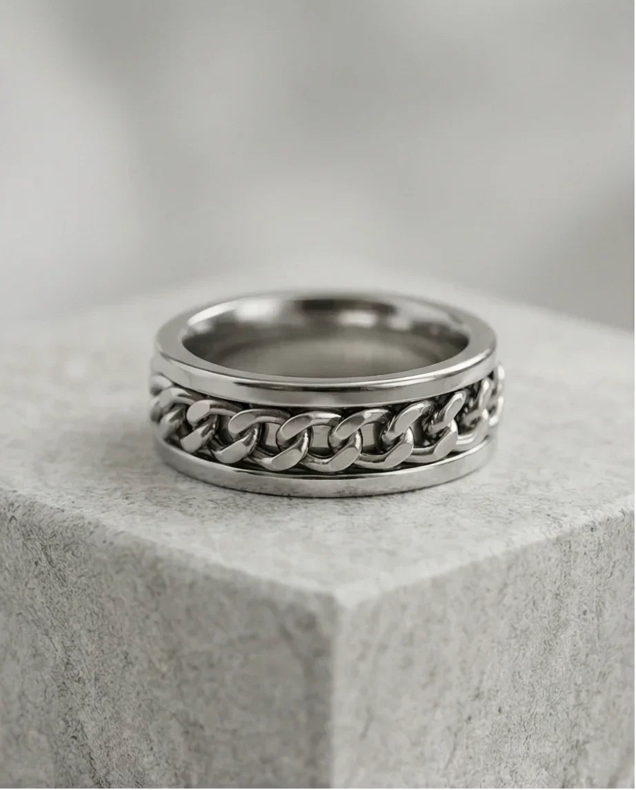 Urban Catalyst: Industrial Silver Link Ring