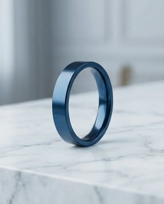 The Cobalt Flux: Minimalist Flat-Edge Azure Band