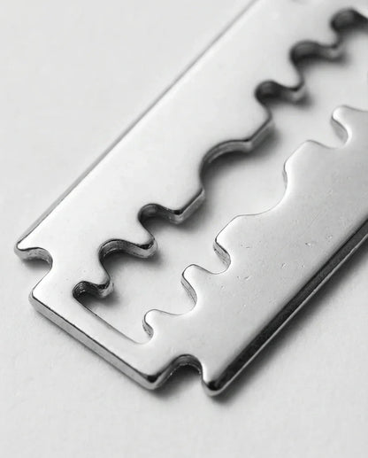 The Urban Edge: Industrial Razor Blade Earrings