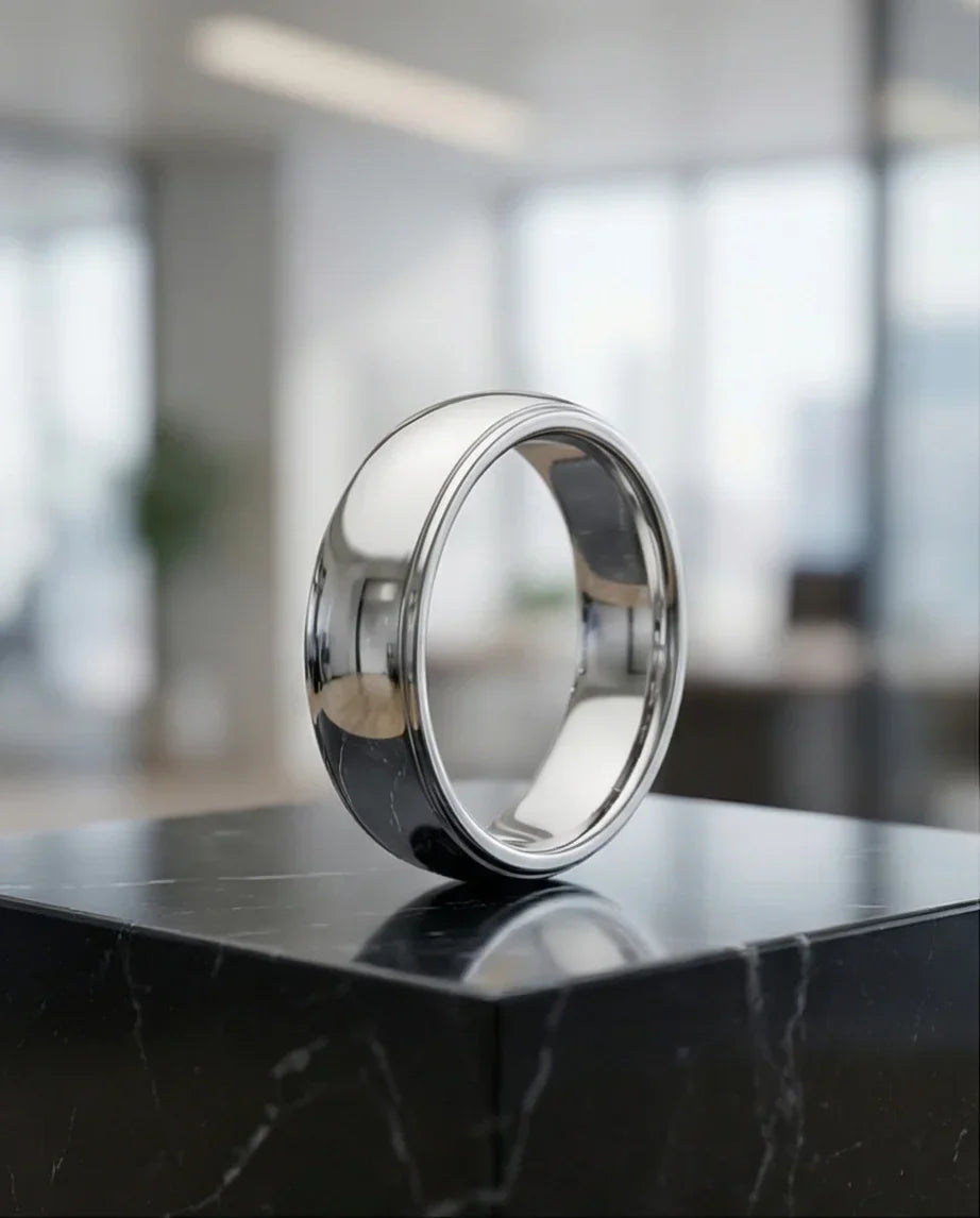 The Stellar Dome: High-Polish Mirror-Finish Band