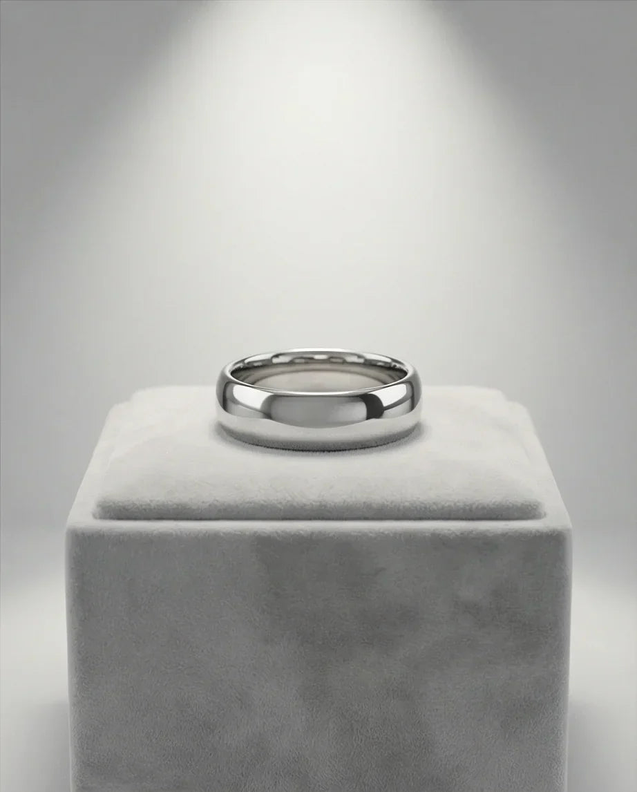 The Stellar Dome: High-Polish Mirror-Finish Band