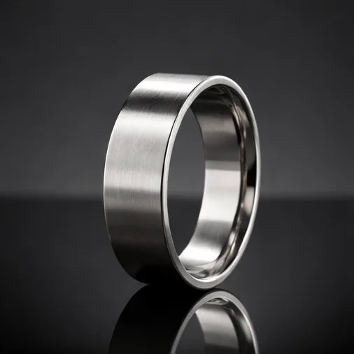 The Sterling Zenith: Minimalist Flat-Edge Mirror Band