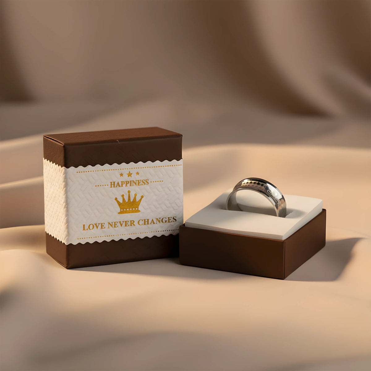 Stainless Steel Pattern Engraved Ring 5.9cm