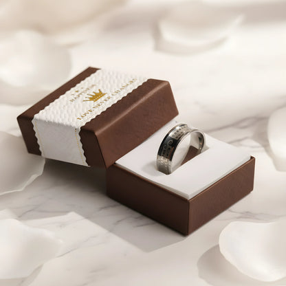 Stainless Steel Pattern Engraved Ring 5.9cm