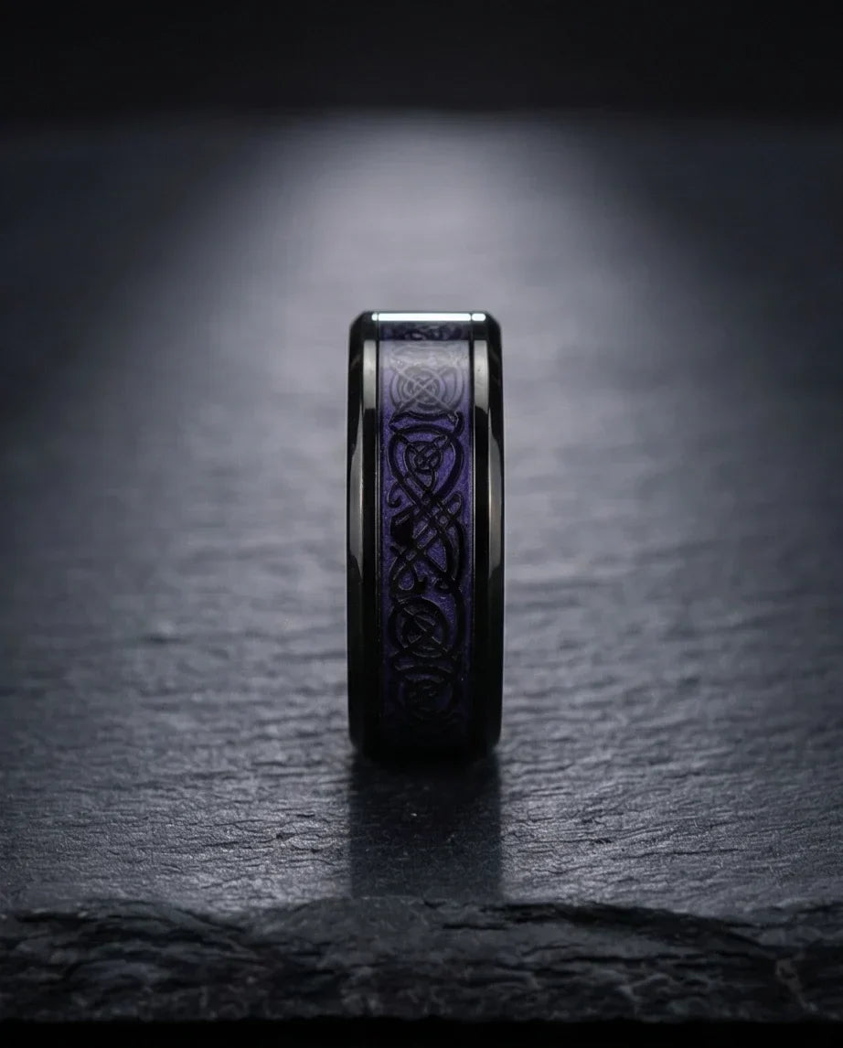The Obsidian Dragon Knot Band