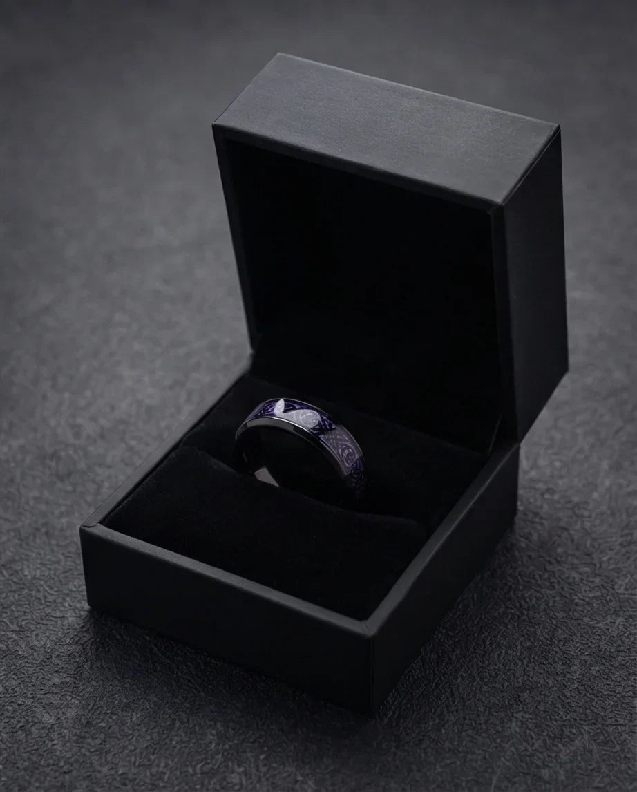 The Obsidian Dragon Knot Band