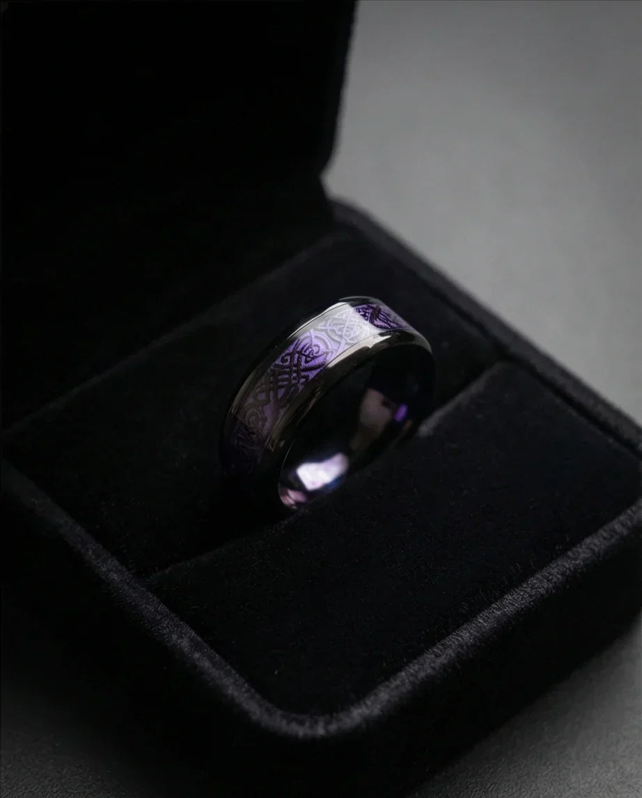 The Obsidian Dragon Knot Band