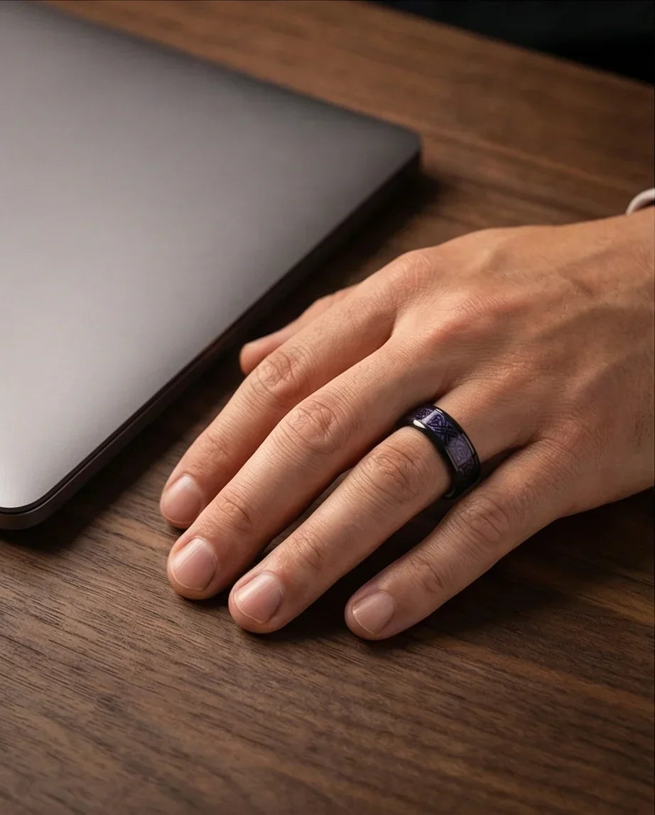 The Obsidian Dragon Knot Band