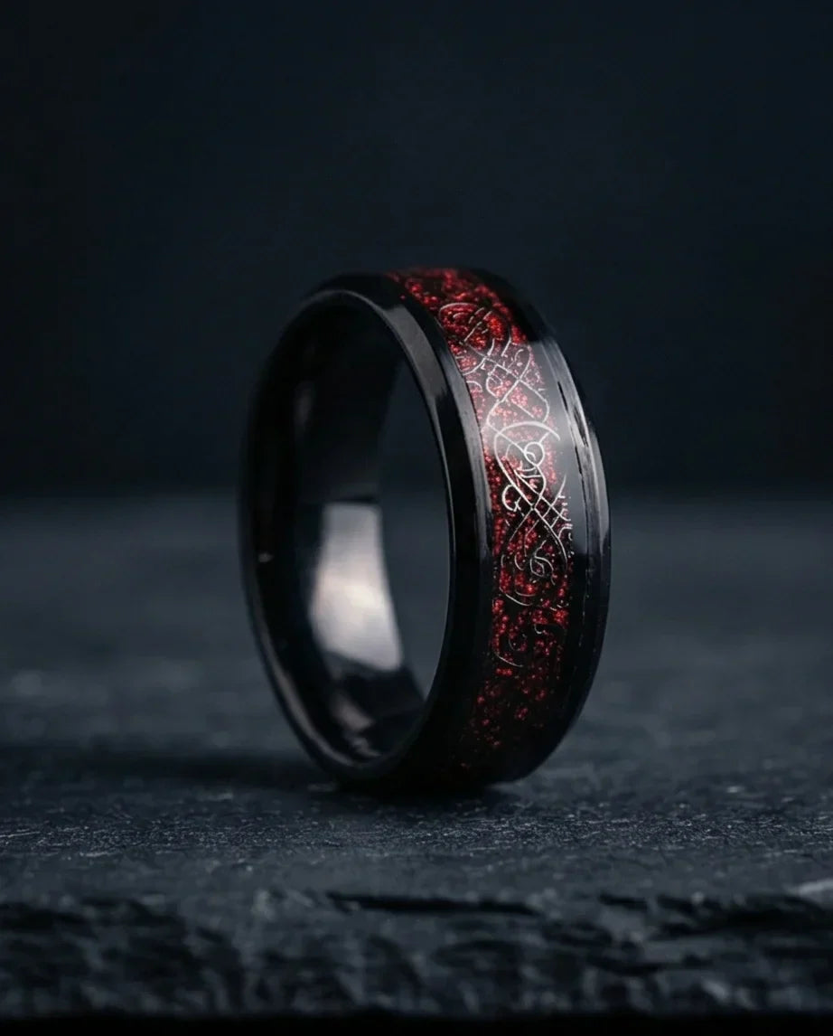The Crimson Dragon Knot Band