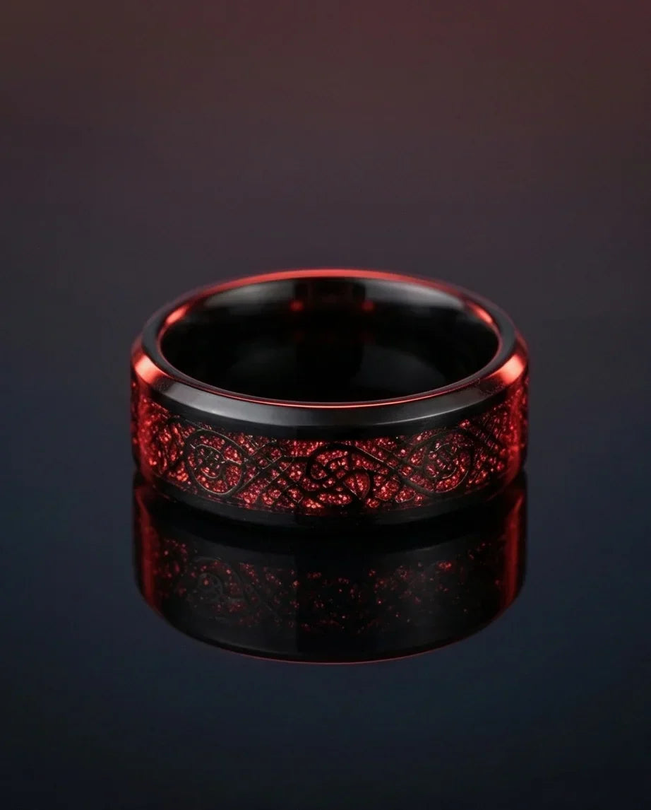The Crimson Dragon Knot Band