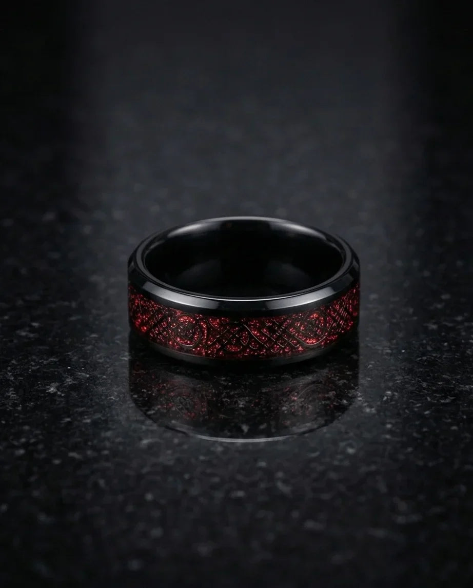 The Crimson Dragon Knot Band