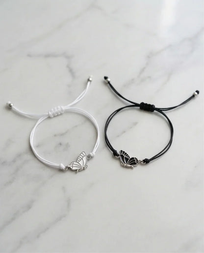 Fluttering Bond: High-Contrast Wing Duo