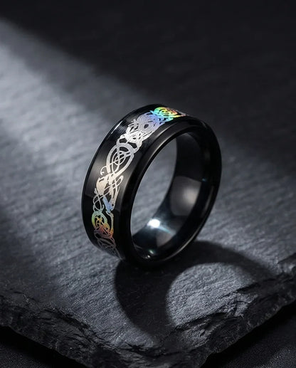 Multicolor Celtic Knot Ring