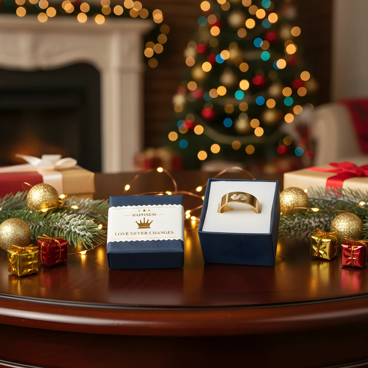 Gold Euro Symbol Ring 6.3cm