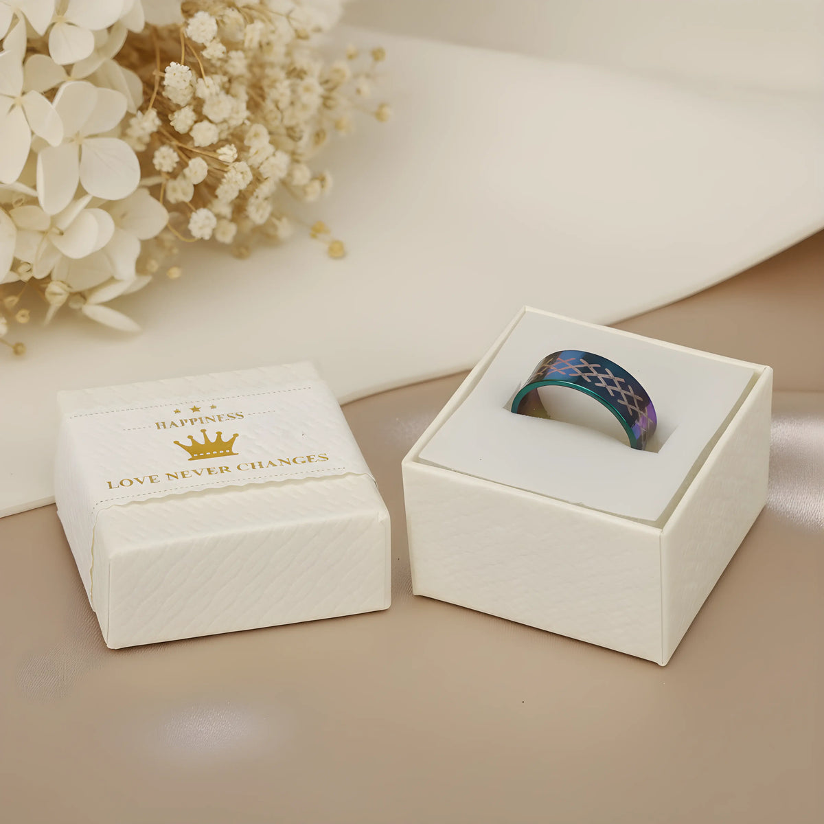Rainbow Playing Cards Ring 5.9cm