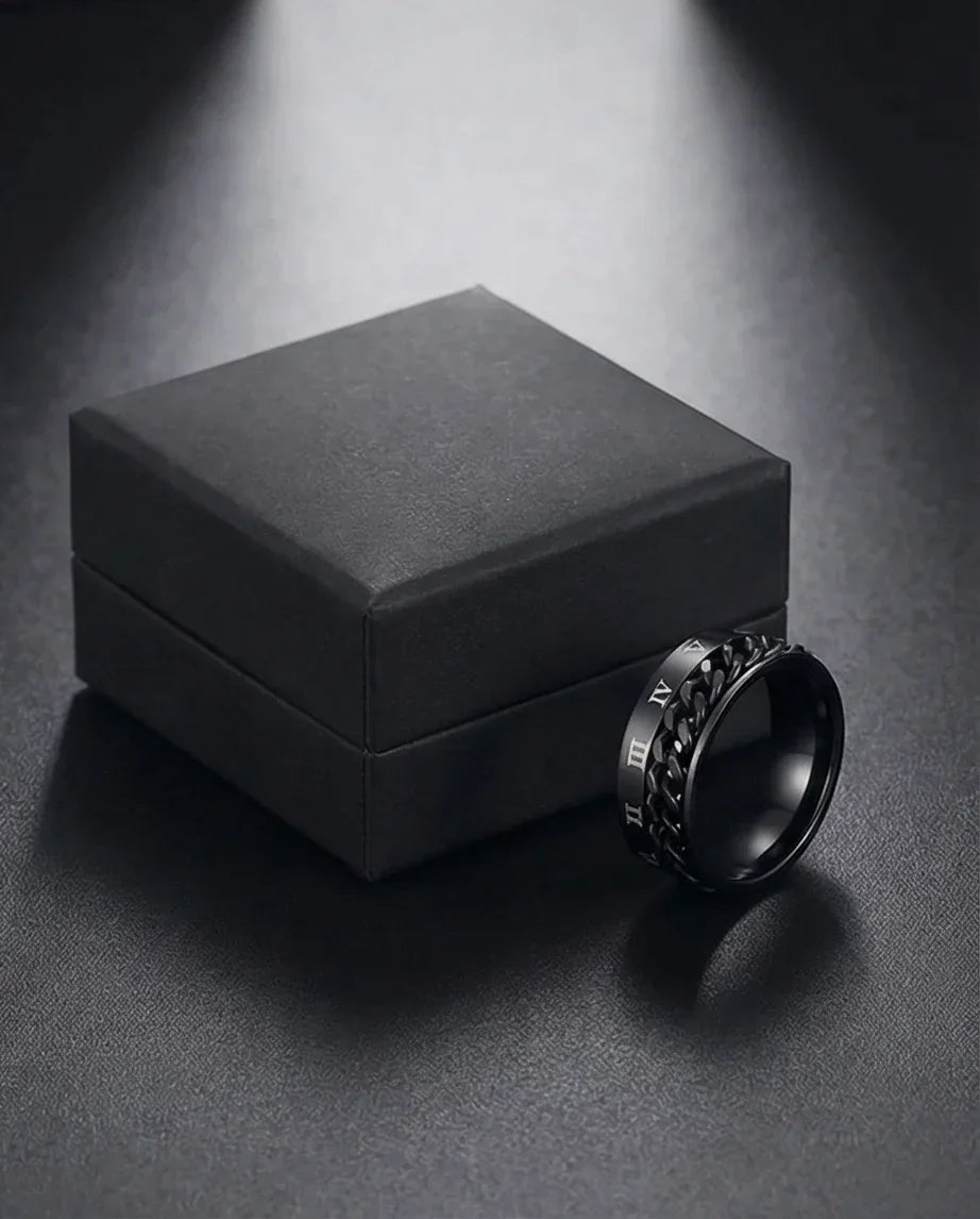 The Obsidian Roman Chain Band