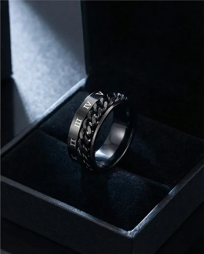 The Obsidian Roman Chain Band