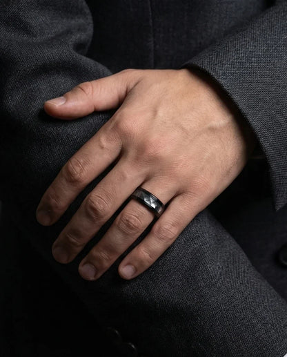 The Azure Edge Titanium Band