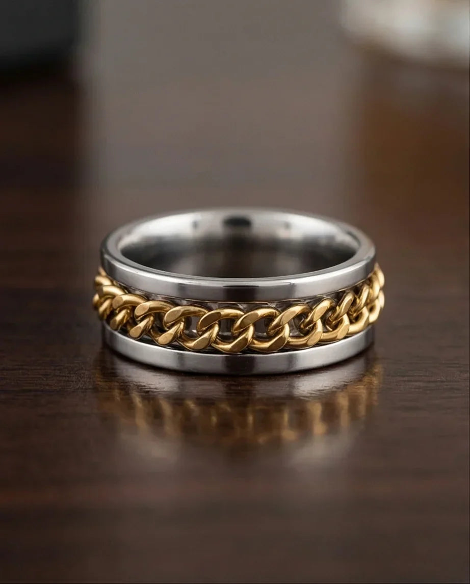 The Kinetic Curb: Two-Tone Cuban Spinner Band