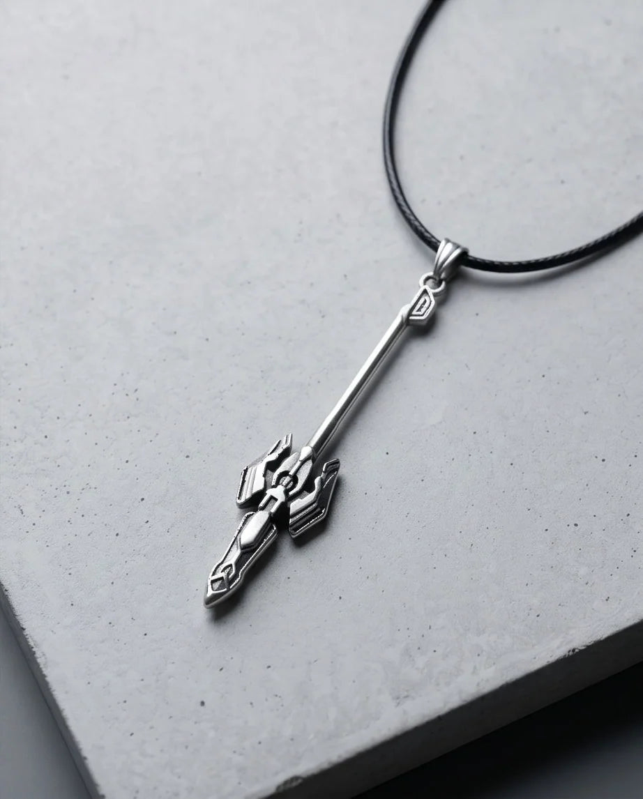 Futuristic Sci-Fi Spear Pendant Necklace