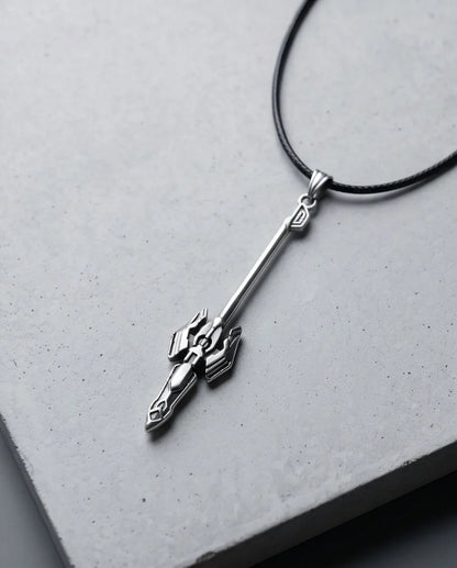 Futuristic Sci-Fi Spear Pendant Necklace