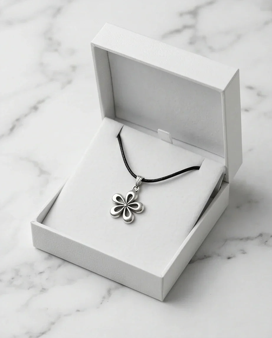 The Sakura Blossom Silver Pendant