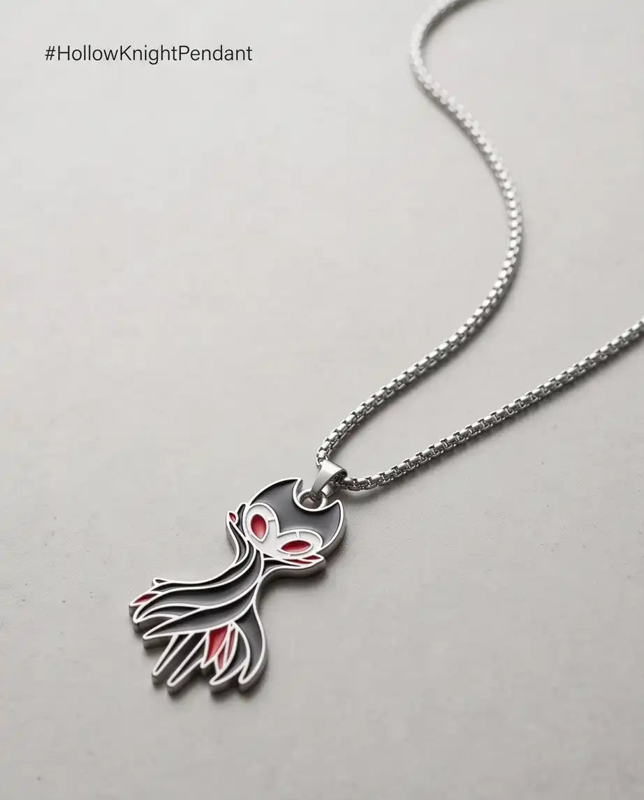 Hollow Knight Grimm Troupe Enamel Pendant Box Chain