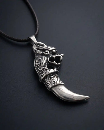 Mythical Dragon Tooth Pendant Box Chain