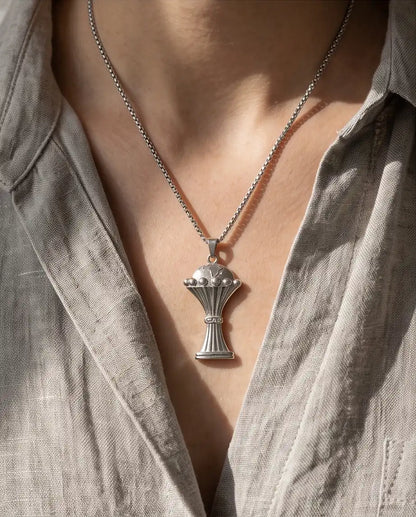 CAF African Nations Championship Trophy Pendant Box Chain
