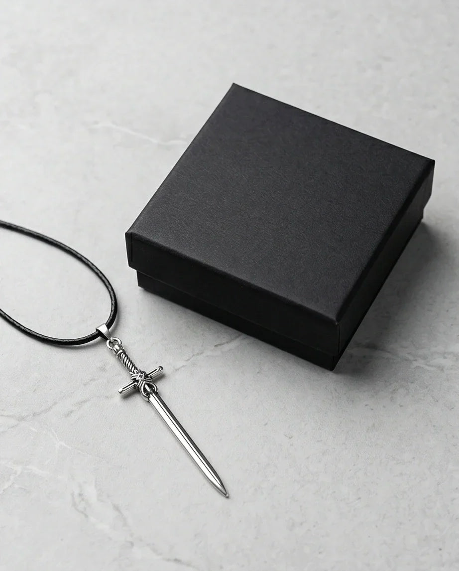 The Excalibur Medieval Sword Necklace