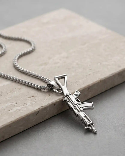 Tactical Carbine Rifle Weapon Pendant Box Chain