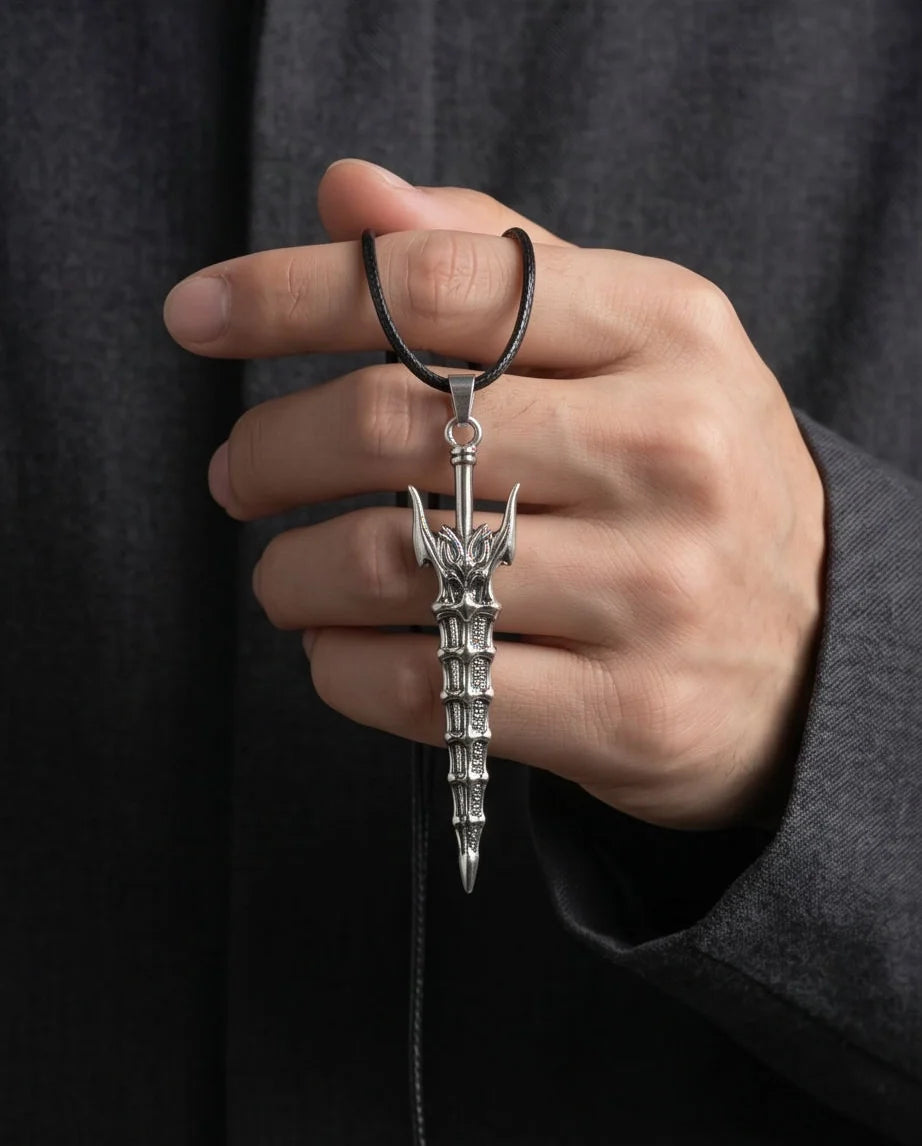 Gothic Dragon Spire Necklace