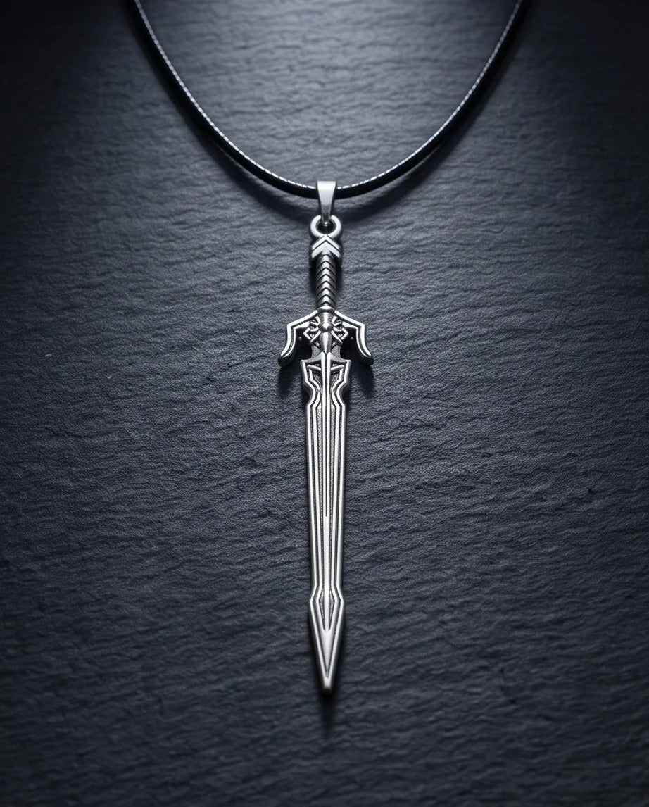 Silver Mythic Broadsword Pendant