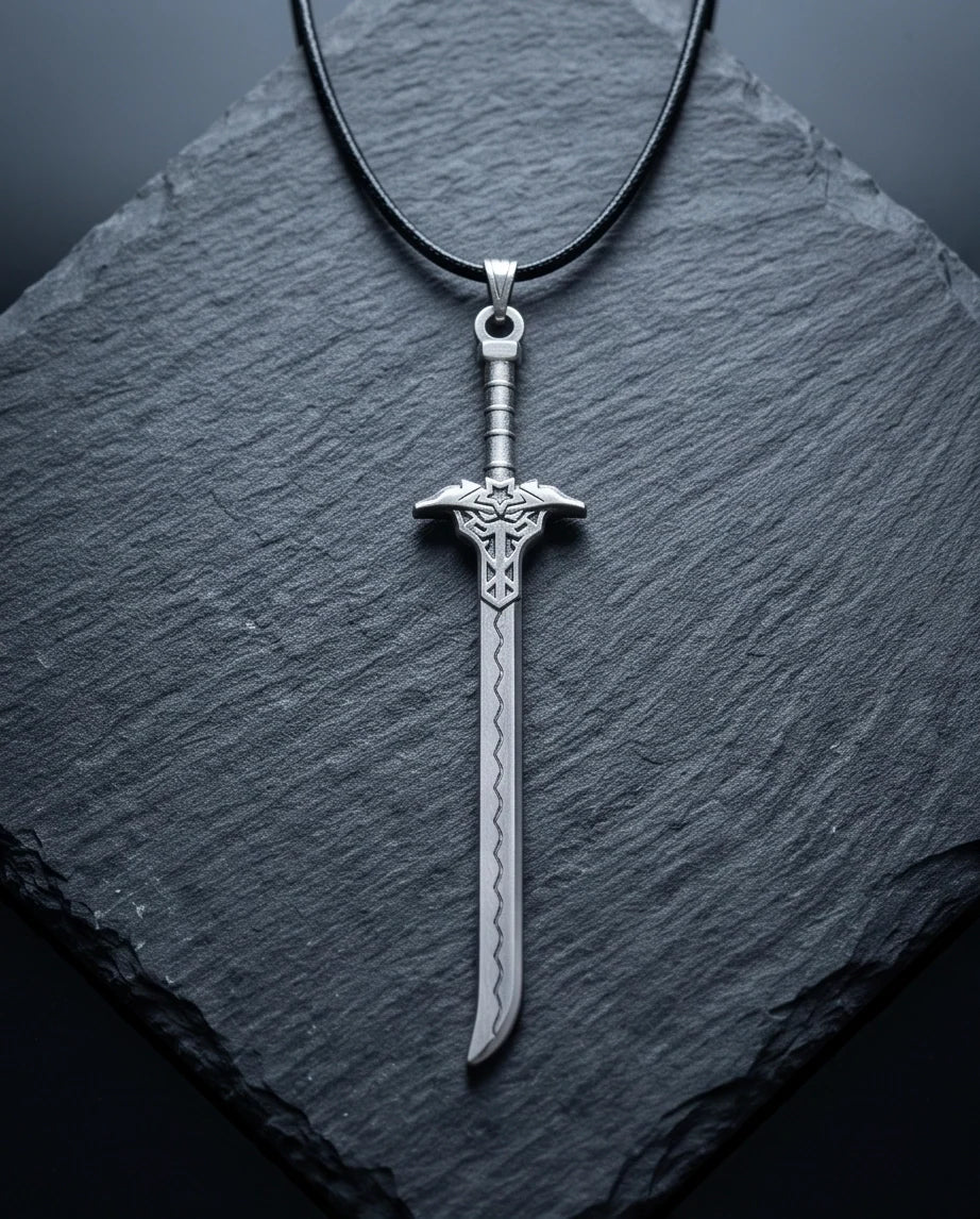 Vintage Katana Sword Pendant Necklace