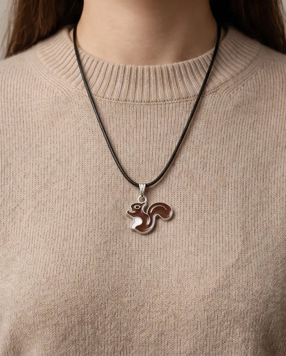 The Chestnut Squirrel Pendant