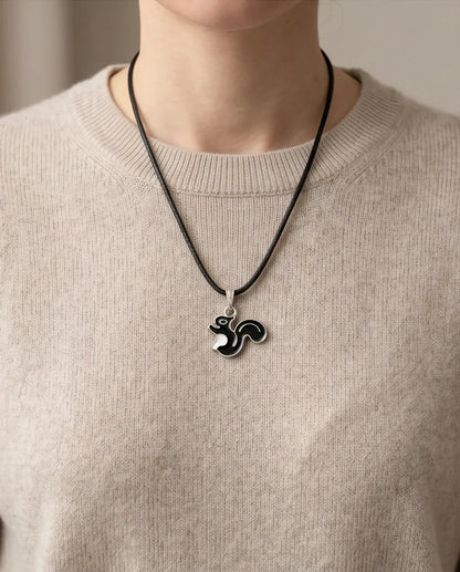 The Midnight Squirrel Pendant