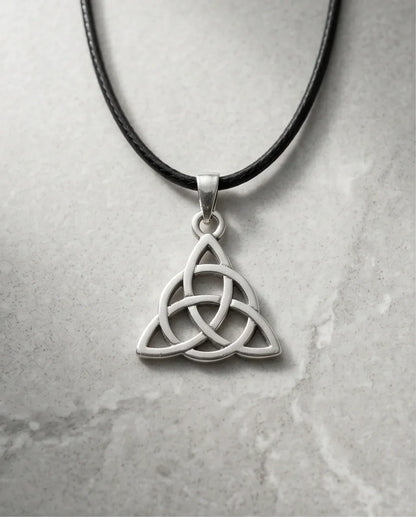 Silver Celtic Triquetra Knot Necklace