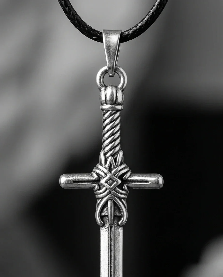 The Excalibur Medieval Sword Necklace