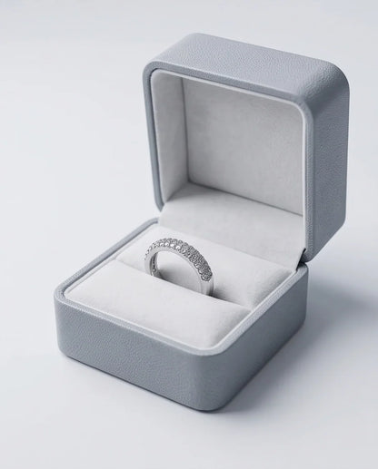 Multi-Row Pavé Curved Dome Band