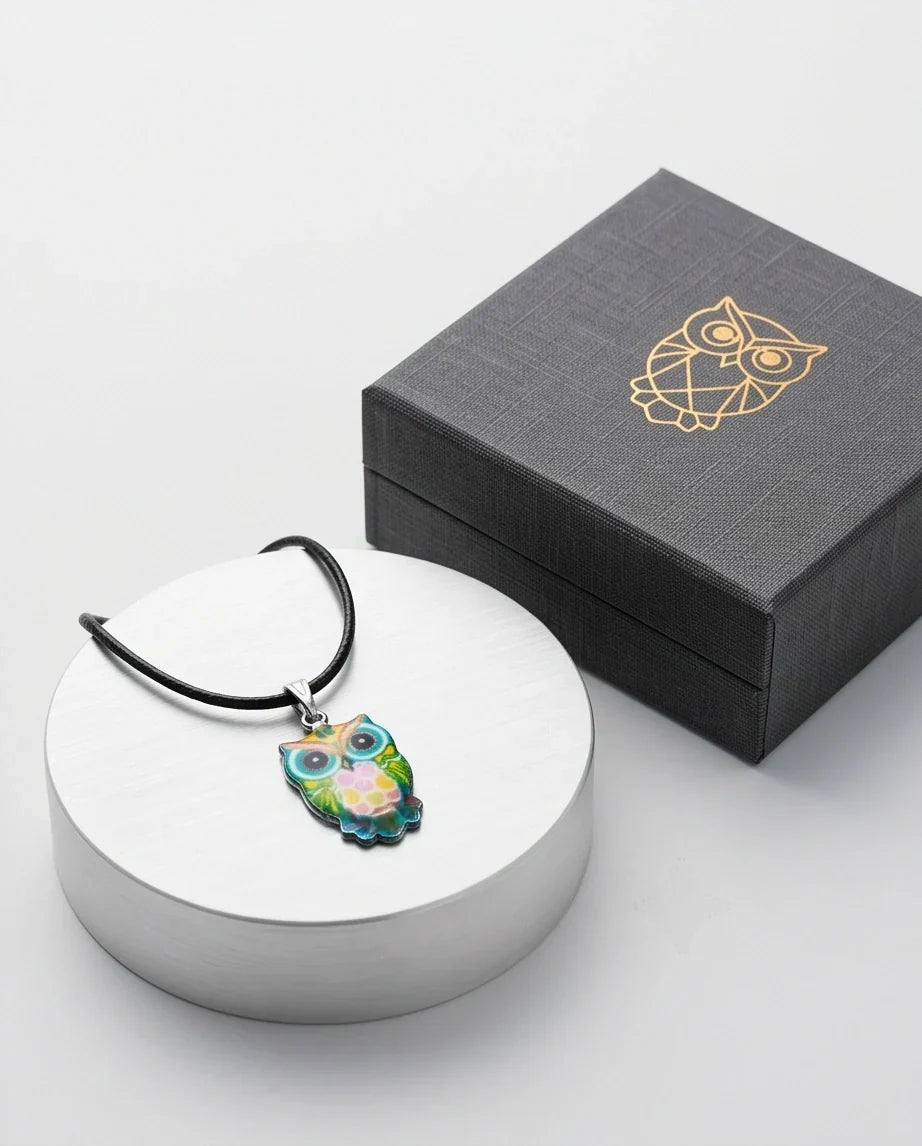 The Azure Owl Pendant