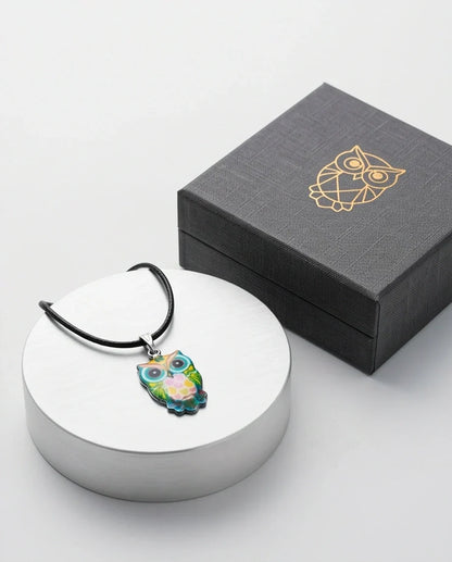 The Azure Owl Pendant
